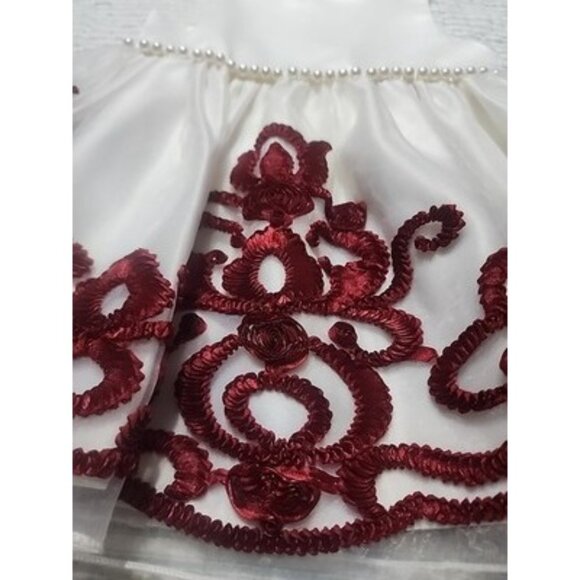Princess Collection White And Red Gorgeous Dress, Special Occasion s- 18m Pearl - Picture 2 of 16